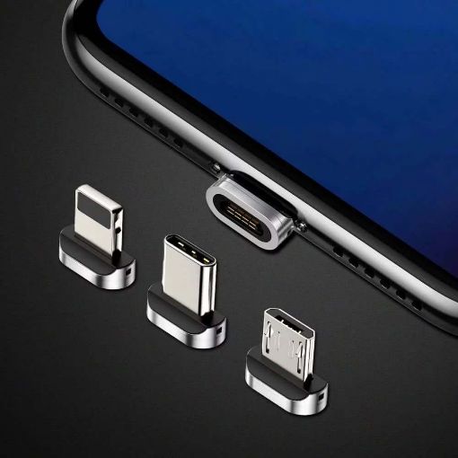 Εικόνα της Adapter Baseus Zinc Magnetic Lightning Silver CALXC-E