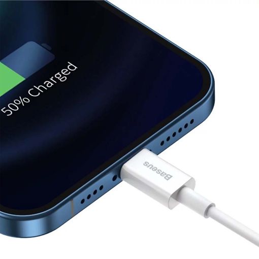 Εικόνα της Καλώδιο Baseus Superior USB to Lightning 1m White CALYS-A02