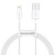 Εικόνα της Καλώδιο Baseus Superior USB to Lightning 1m White CALYS-A02