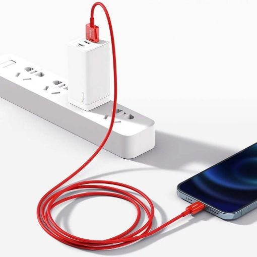 Εικόνα της Καλώδιο Baseus Superior USB to Lightning 1m Red CALYS-A09