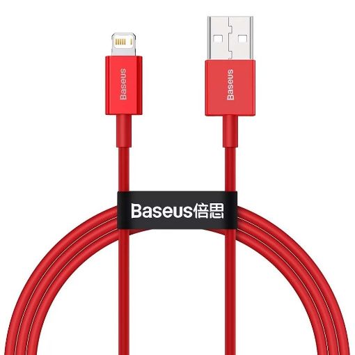 Εικόνα της Καλώδιο Baseus Superior USB to Lightning 1m Red CALYS-A09