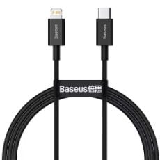 Εικόνα της Καλώδιο Baseus Superior USB-C to Lightning 20W PD 1m Black CATLYS-A01