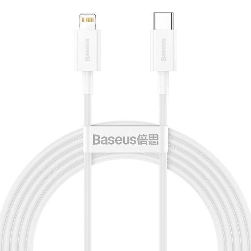 Εικόνα της Καλώδιο Baseus Superior USB-C to Lightning 20W PD 2m White CATLYS-C02
