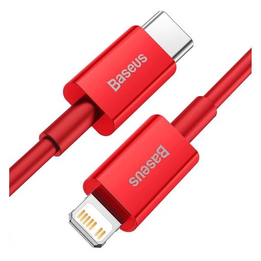 Εικόνα της Καλώδιο Baseus Superior USB-C to Lightning 20W PD 2m Red CATLYS-C09