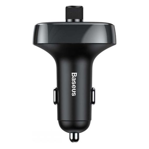 Εικόνα της Φορτιστής Αυτοκινήτου Baseus Dual USB με FM Transmitter & Bluetooth Black CCALL-TM01