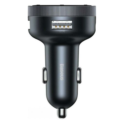 Εικόνα της Φορτιστής Αυτοκινήτου Baseus Dual USB με FM Transmitter & Bluetooth, AUX Black CCLH-01