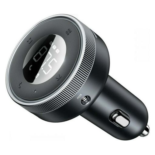 Εικόνα της Φορτιστής Αυτοκινήτου Baseus Dual USB με FM Transmitter & Bluetooth, AUX Black CCLH-01