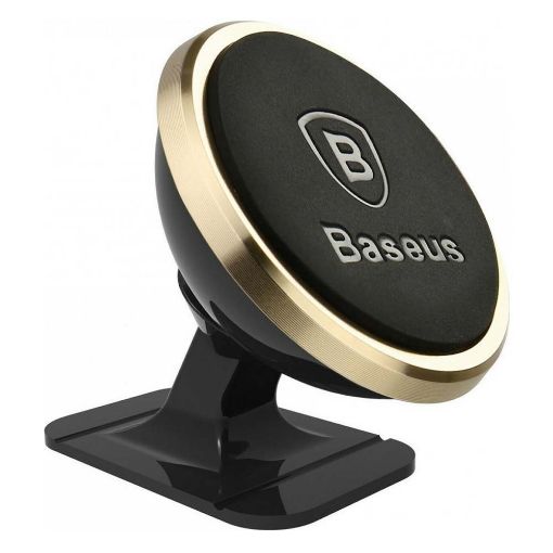 Εικόνα της Baseus 360-Degree Rotation Magnetic Mount Holder Luxury Gold SUGENT-NT0V
