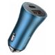 Εικόνα της Baseus Golden Contactor Car Charger 40W Blue TZCCJD-03