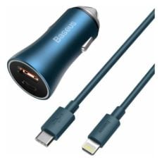 Εικόνα της Baseus Golden Contactor Car Charger 40W Blue TZCCJD-03