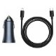 Εικόνα της Baseus Golden Contactor Pro Dual Car Charger Gray TZCCJD-B0G