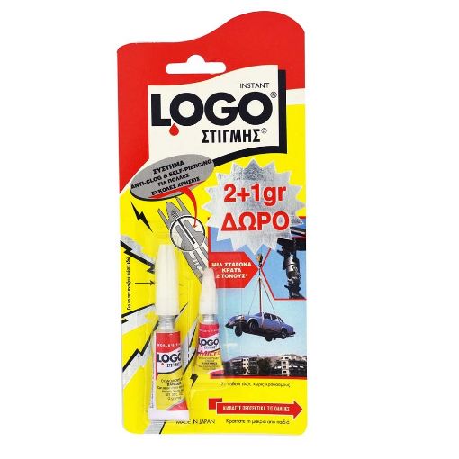 Εικόνα της Κόλλα Στιγμής Logo 2gr + 1gr 2τμχ 01CL22