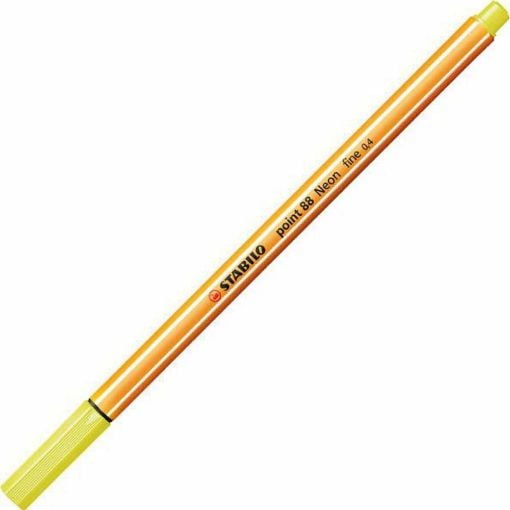 Εικόνα της Μαρκαδόρος Σχεδίου Stabilo Point 88/024 0.4mm Neon Yellow