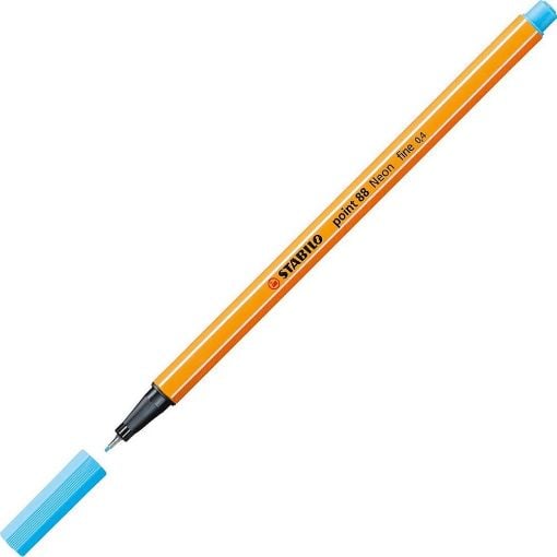 Εικόνα της Μαρκαδόρος Σχεδίου Stabilo Point 88/031 0.4mm Neon Blue