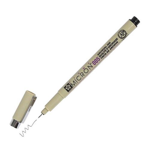 Εικόνα της Μαρκαδόρος Σχεδίου Sakura Pigma Micron 005 0.2mm Black XSDK00549