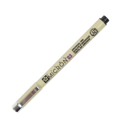 Εικόνα της Μαρκαδόρος Σχεδίου Sakura Pigma Micron 03 0.35mm Black XSDK0349