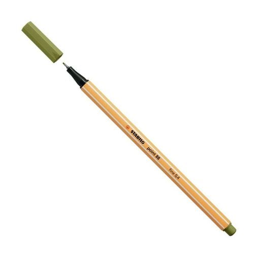 Εικόνα της Μαρκαδόρος Σχεδίου Stabilo Point 88/37 0.4mm Mud Green