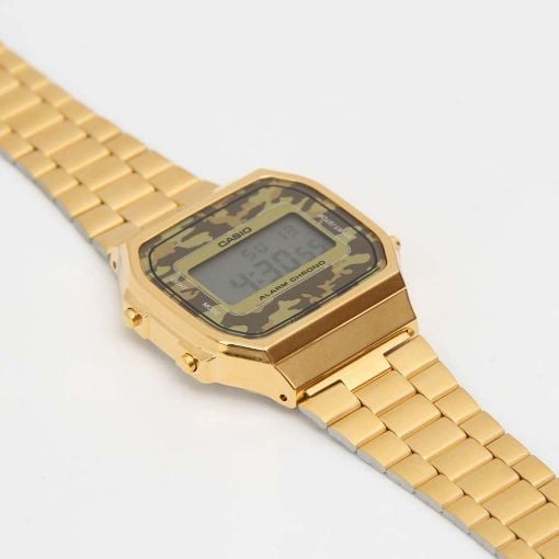 Εικόνα της Ψηφιακό Ρολόι Casio Vintage Rectangular Gold/Camo A168WEGC-3EF