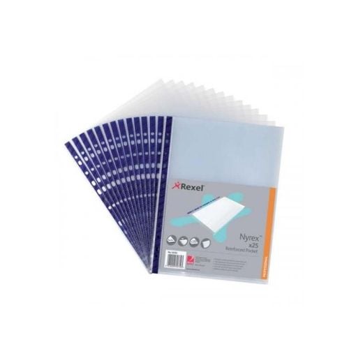 Εικόνα της Ζελατίνες Rexel Nyrex Pocket A4 100τμχ Blue 12233