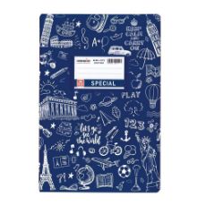 Εικόνα της Typotrust - Τετράδιο Εξήγηση Special Doodle Σκούρο Μπλε Ριγέ 50φυλλο 4321