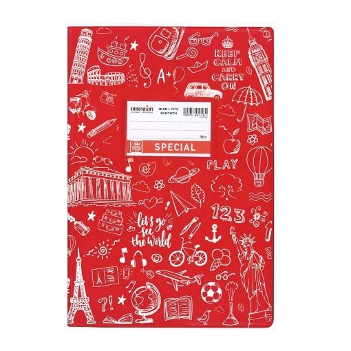 Εικόνα της Typotrust - Τετράδιο Εξήγηση Special Doodle Κόκκινο Ριγέ 50φυλλο 4322
