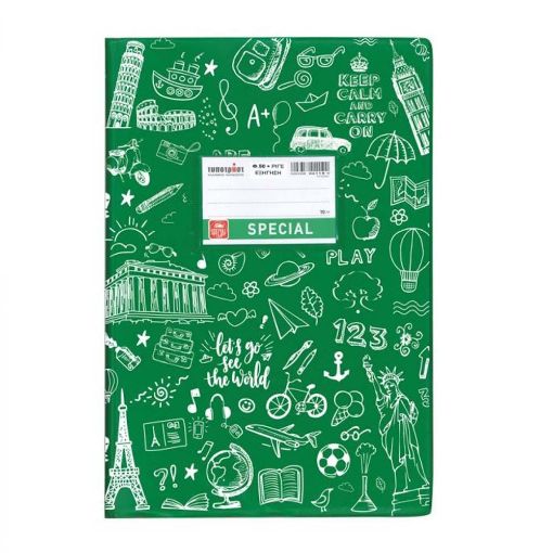 Εικόνα της Typotrust - Τετράδιο Εξήγηση Special Doodle Πράσινο Ριγέ 50φυλλο 4323