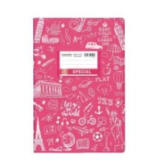 Εικόνα της Typotrust - Τετράδιο Εξήγηση Special Doodle Φούξια Ριγέ 50φυλλο 4326