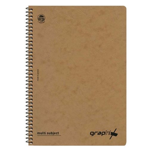 Εικόνα της Typotrust - Τετράδιο Spiral Graphix Ριγέ A4 2 Θεμάτων 4542-18 (Διάφορα Χρώματα)