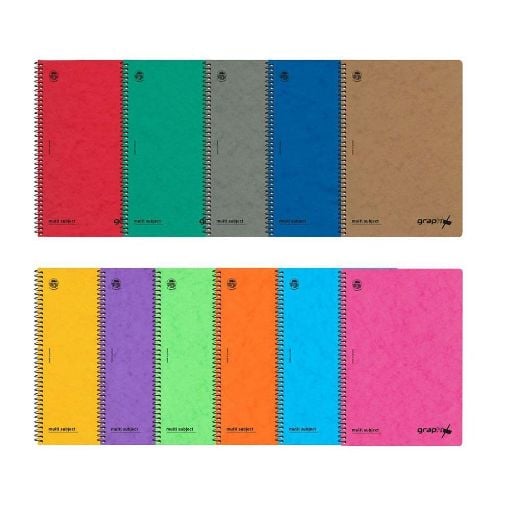 Εικόνα της Typotrust - Τετράδιο Spiral Graphix Ριγέ A4 3 Θεμάτων 4543-18 (Διάφορα Χρώματα)