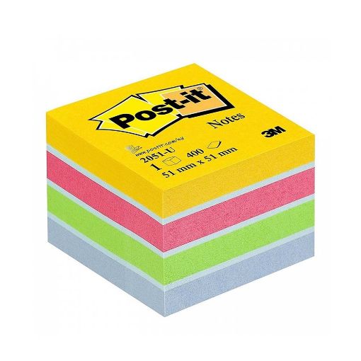 Εικόνα της Αυτοκόλλητα Χαρτάκια 3M Post-it 400 Φύλλα 51 x 51 mm 2051-U