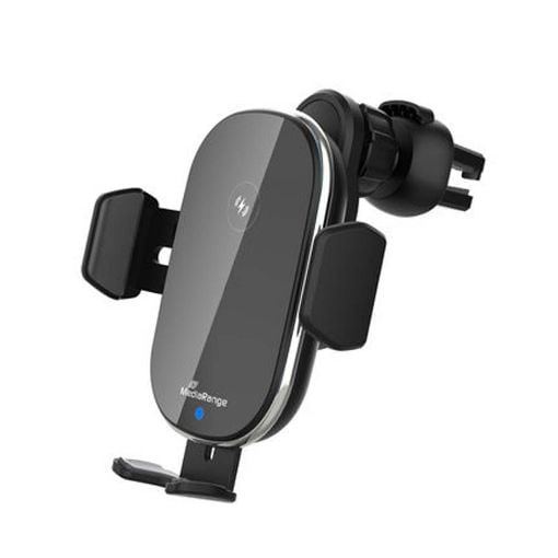 Εικόνα της MediaRange Wireless Air Vent Car Holder & Charger 15W Black MRMA117
