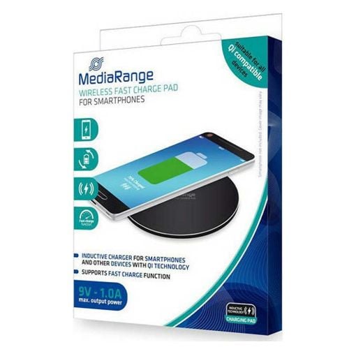 Εικόνα της MediaRange Wireless Fast Charge Pad 15W Black MRMA118