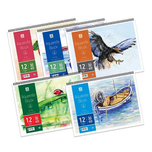 Εικόνα της Typotrust - Μπλοκ Ακουαρέλας Special No4 30x40cm 12 Φύλλων 4223 (Διάφορα Σχέδια)