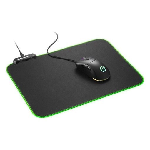 Εικόνα της Mouse Pad Sharkoon 1337 RGB V2 Gaming 360 Black