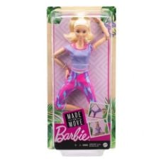 Εικόνα της Barbie - Made to Move, Barbie with Purple Dye Pants & Blonde Hair GXF04