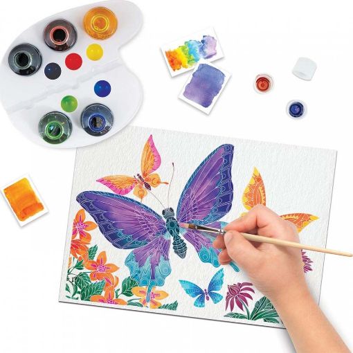 Εικόνα της AS Company - Εργαστήριο Ζωγραφικής, Σετ Χρώματα Ακουαρέλας Πεταλούδες 1038-11035
