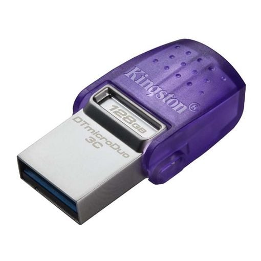 Εικόνα της Kingston DataTraveler MicroDuo 3C 128GB USB-A & Type-C USB 3.2 Purple DTDUO3CG3/128GB
