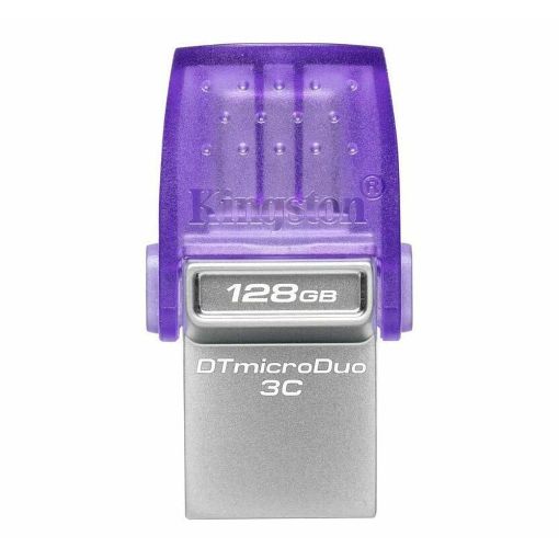 Εικόνα της Kingston DataTraveler MicroDuo 3C 128GB USB-A & Type-C USB 3.2 Purple DTDUO3CG3/128GB