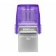 Εικόνα της Kingston DataTraveler MicroDuo 3C 128GB USB-A & Type-C USB 3.2 Purple DTDUO3CG3/128GB