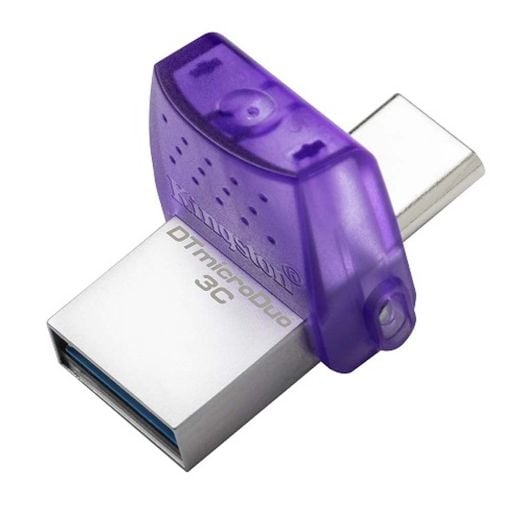 Εικόνα της Kingston DataTraveler MicroDuo 3C 64GB USB-A & Type-C USB 3.2 Purple DTDUO3CG3/64GB
