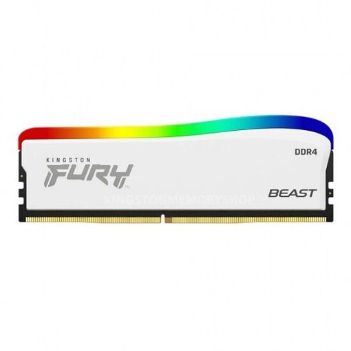 Εικόνα της Ram Kingston Fury Beast RGB 16GB DDR4-3200MHz CL16 White KF432C16BWA/16