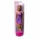 Εικόνα της Barbie - Fashion Dolls με Μωβ Λουλουδάτο Φόρεμα HGM57