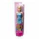 Εικόνα της Barbie - Fashion Dolls με Γαλάζιο Λουλουδάτο Φόρεμα & Ξανθά Μαλλιά HGM59