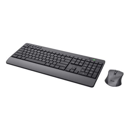 Εικόνα της Πληκτρολόγιο-Ποντίκι Trust Trezo Comfort Wireless Black (GR) 24918