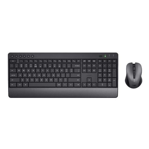 Εικόνα της Πληκτρολόγιο-Ποντίκι Trust Trezo Comfort Wireless Black (GR) 24918