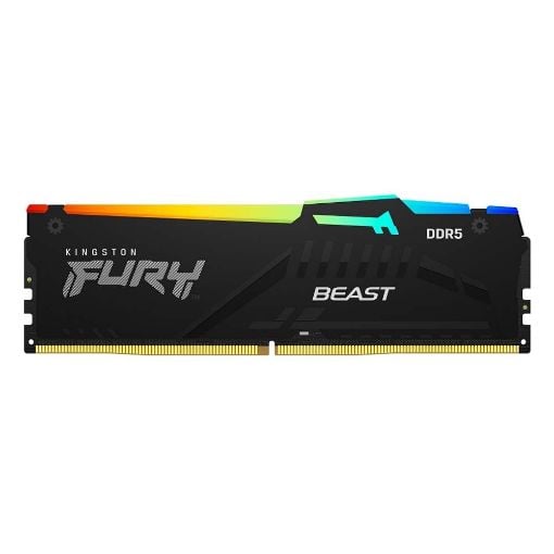 Εικόνα της Ram Kingston Fury Beast RGB 32GB (2x16GB) DDR5-5600MHz CL36 Black KF556C36BBEAK2-32