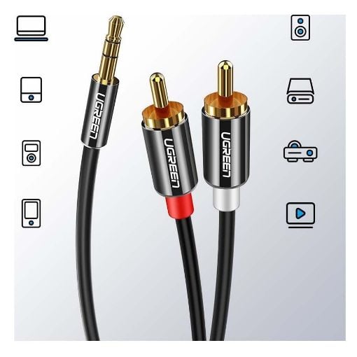 Εικόνα της Καλώδιο Ugreen Audio 3.5mm M to 2 x RCA M 1m 10749