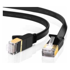 Εικόνα της Καλώδιο Δικτύου Ugreen Pure Copper FTP Flat CAT.7 10m Black 11265