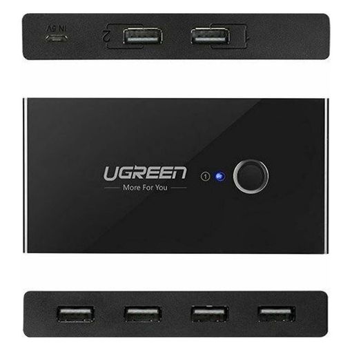 Εικόνα της Ugreen US216 Sharing Switch Box USB 2.0 Black 30767