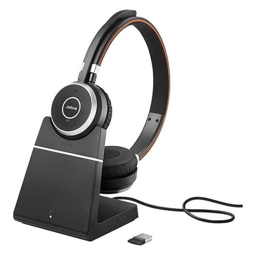 Εικόνα της Headset Jabra Evolve 65 MS Stereo Bluetooth with Charging Stand Black 6599-823-399